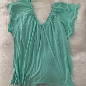 American Eagle Flowy V-neck Top